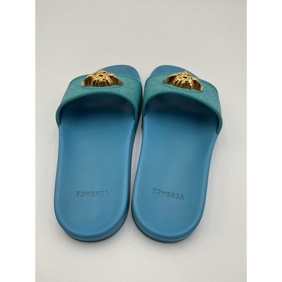 Versace Medusa Insignia Rubber Slides - Size 9 - Picture 5 of 6